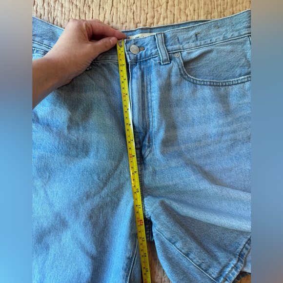 Madewell Light Blue Baggy Jean Shorts, Size 29, Excellent Used Condition! 6 inch - Picture 8 of 10
